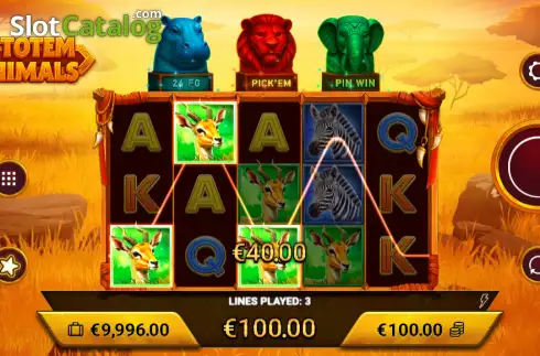 Скрин3. 3 Totem Animals слот