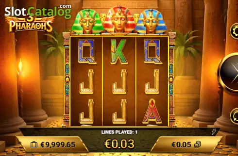 Скрин3. 3 Pharaohs слот