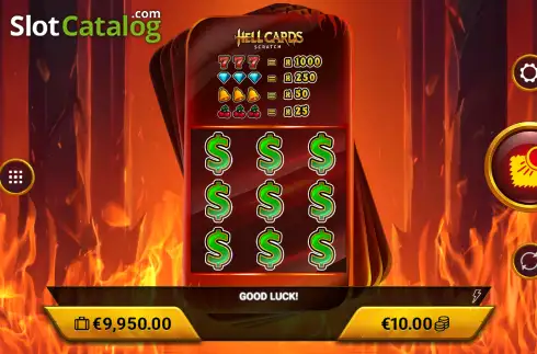 Скрин2. Hellcards Scratch слот