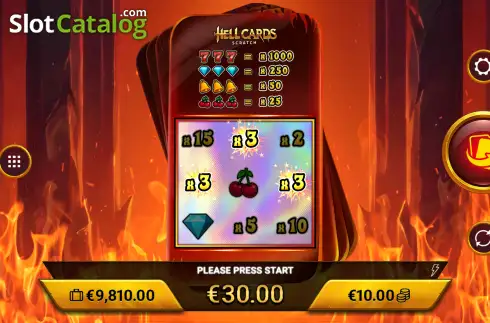 Скрин3. Hellcards Scratch слот