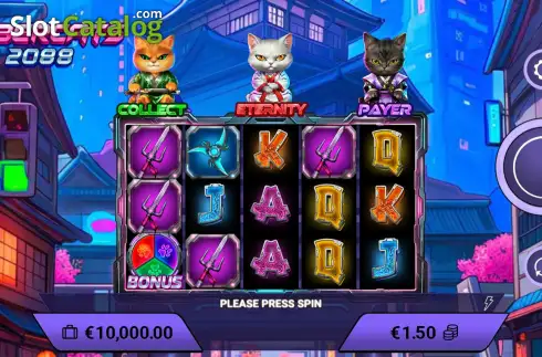Скрин2. Cybercats 2088 слот