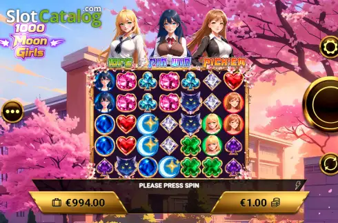 Скрин2. 1000 Moon Girls слот