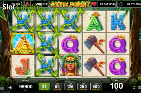 Скрин4. Aztec Forest слот