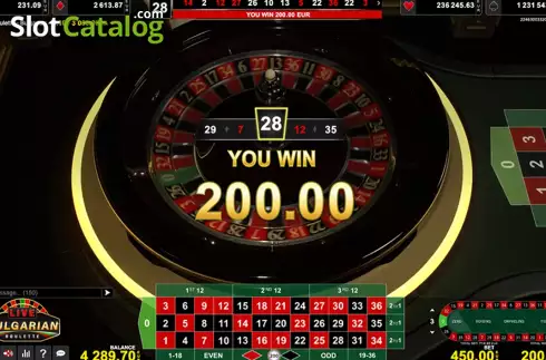 Скрин3. Live Roulette - Bulgarian слот