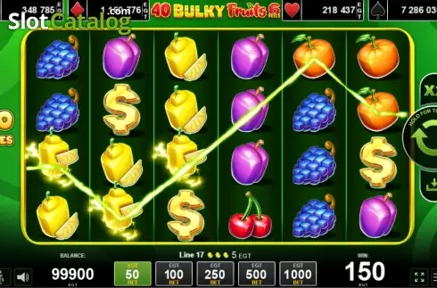 Скрин3. 40 Bulky Fruits 6 Reels слот