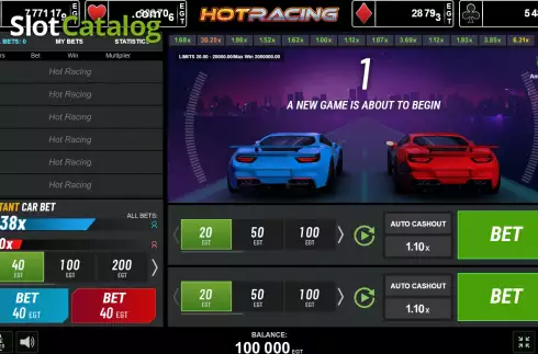Скрин2. Hot Racing слот