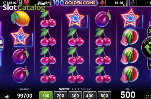 Скрин3. 100 Golden Coins слот