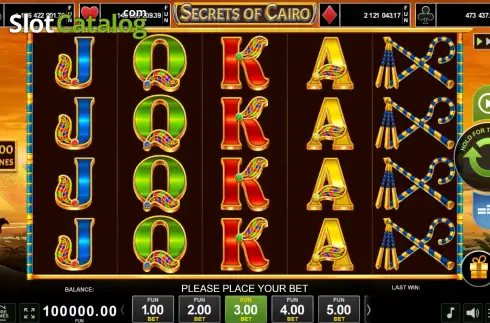 Скрин2. Secrets of Cairo слот