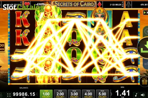 Скрин3. Secrets of Cairo слот