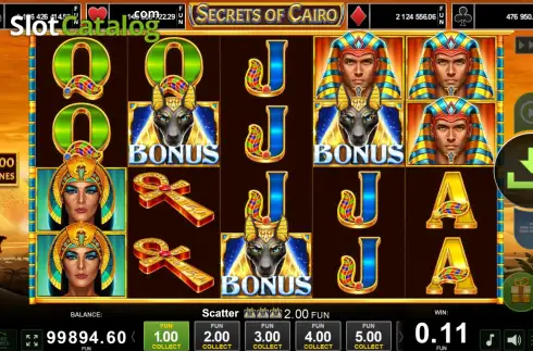 Скрин8. Secrets of Cairo слот