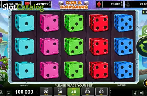 Скрин2. Dice & Dinosaurs слот