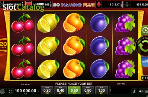 Скрин2. 20 Diamond Plus слот