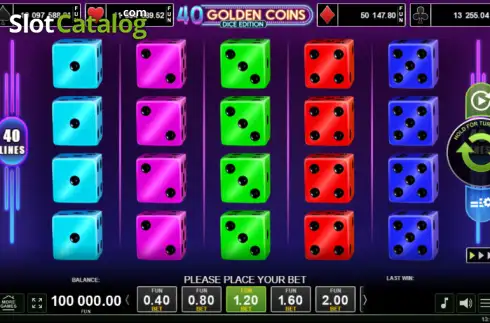 Скрин2. 40 Golden Coins Dice Edition слот