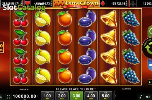 Скрин2. 100 Extra Crown 6 Reels слот