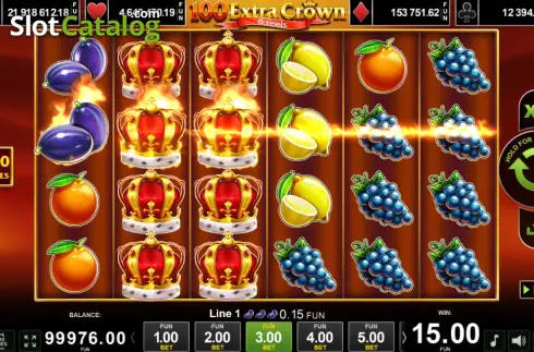 Скрин3. 100 Extra Crown 6 Reels слот