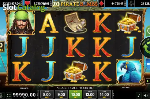 Скрин2. 20 Pirate Bombs слот