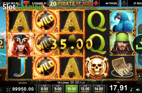 Скрин3. 20 Pirate Bombs слот