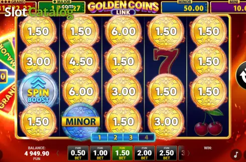 Скрин3. 20 Glossy Hot Golden Coins Link слот