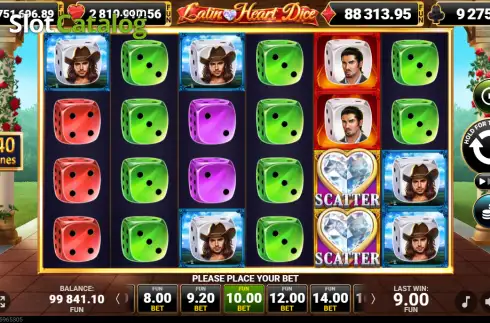 Скрин2. Latin Heart Dice слот