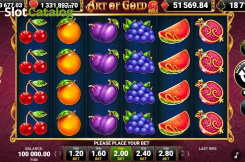 Скрин2. 40 Art of Gold 6 Reels слот