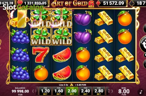 Скрин3. 40 Art of Gold 6 Reels слот