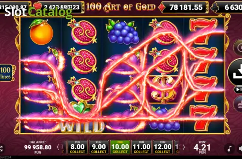 Скрин3. 100 Art of Gold слот