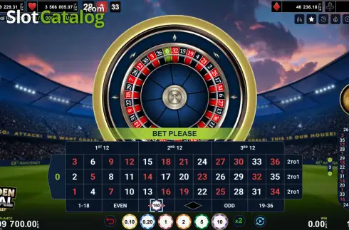 Скрин2. Golden Goal Roulette (Amusnet) слот