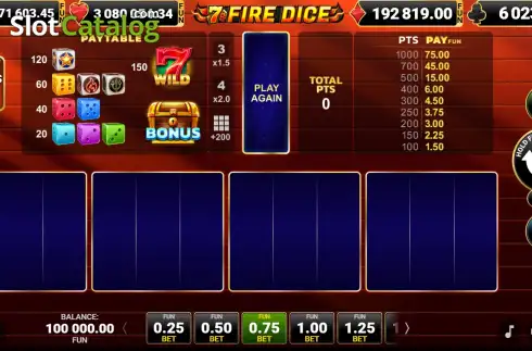 Скрин2. 7 Fire Dice слот