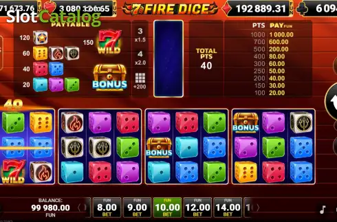 Скрин3. 7 Fire Dice слот