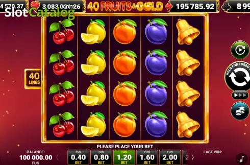 Скрин2. 40 Fruits & Gold слот