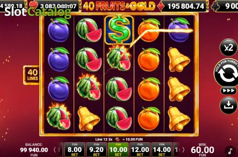 Скрин3. 40 Fruits & Gold слот