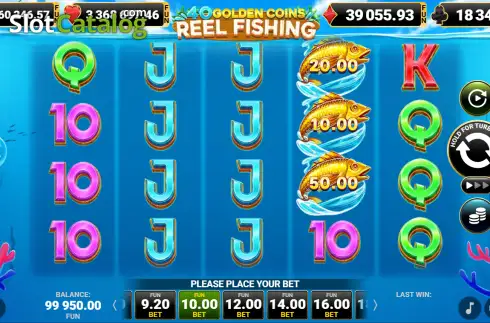 Скрин2. 40 Golden Coins: Reel Fishing слот