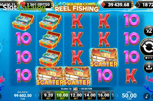 Скрин3. 40 Golden Coins: Reel Fishing слот