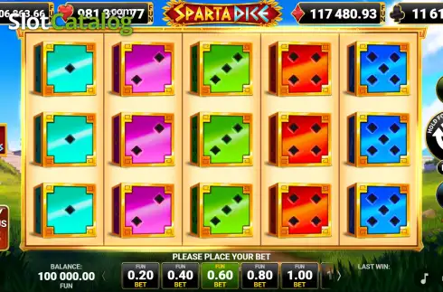 Скрин2. Sparta Dice слот