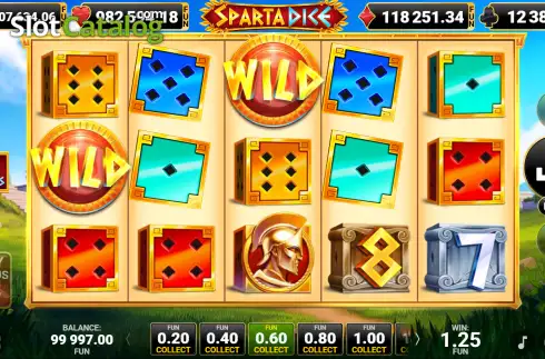 Скрин3. Sparta Dice слот