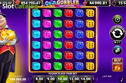 Скрин2. Coin Gobbler Dice Edition слот