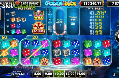 Скрин3. Ocean Dice слот