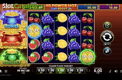 Скрин2. 40 Power Hot Triple Boost слот