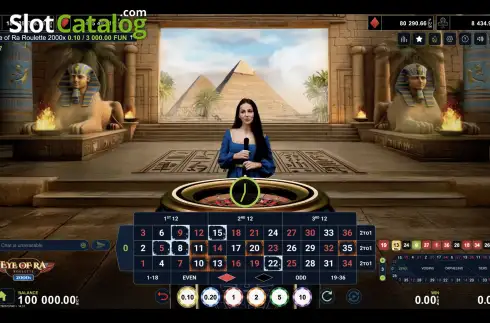 Скрин2. Eye of Ra Roulette 2000x слот