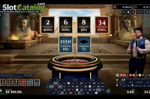 Скрин3. Eye of Ra Roulette 2000x слот