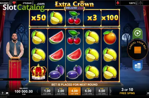 Скрин2. Extra Crown Deluxe Live слот