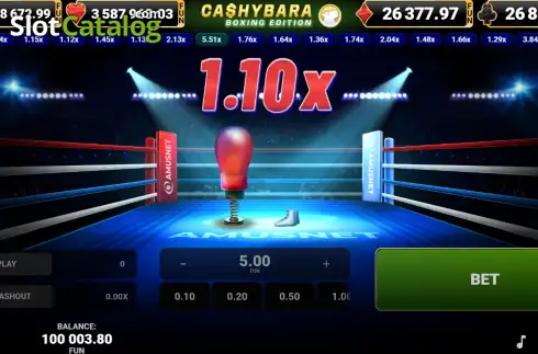 Скрин2. Cashybara Boxing Edition слот