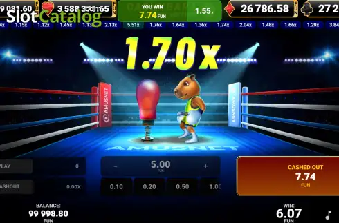 Скрин3. Cashybara Boxing Edition слот