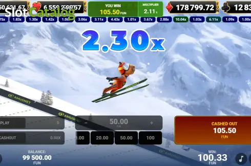 Скрин3. Cashybara Ski Edition слот
