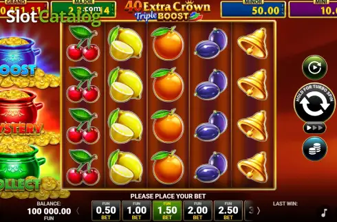 Скрин2. 40 Extra Crown Triple Boost слот