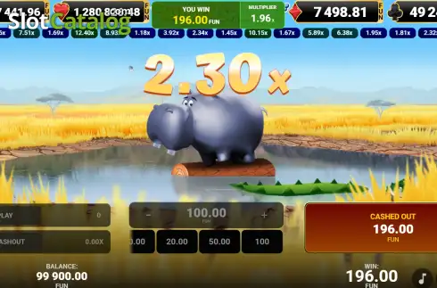 Скрин3. Hippo Splash (Amusnet) слот