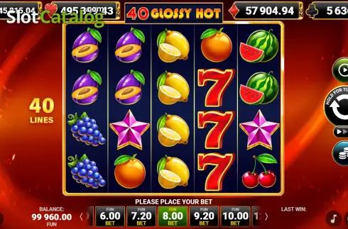 Скрин2. 40 Glossy Hot слот