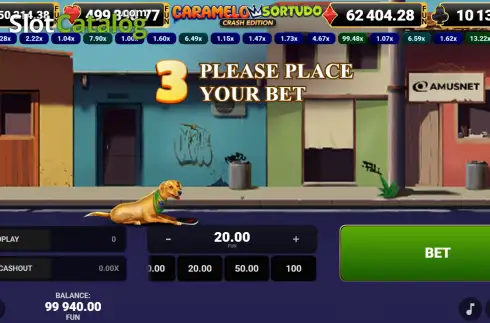 Скрин2. Caramelo Sortudo - Crash Edition слот
