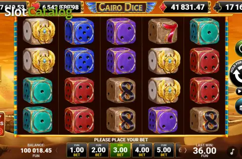 Скрин2. Cairo Dice слот