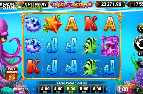 Скрин2. Crazy Octopus слот